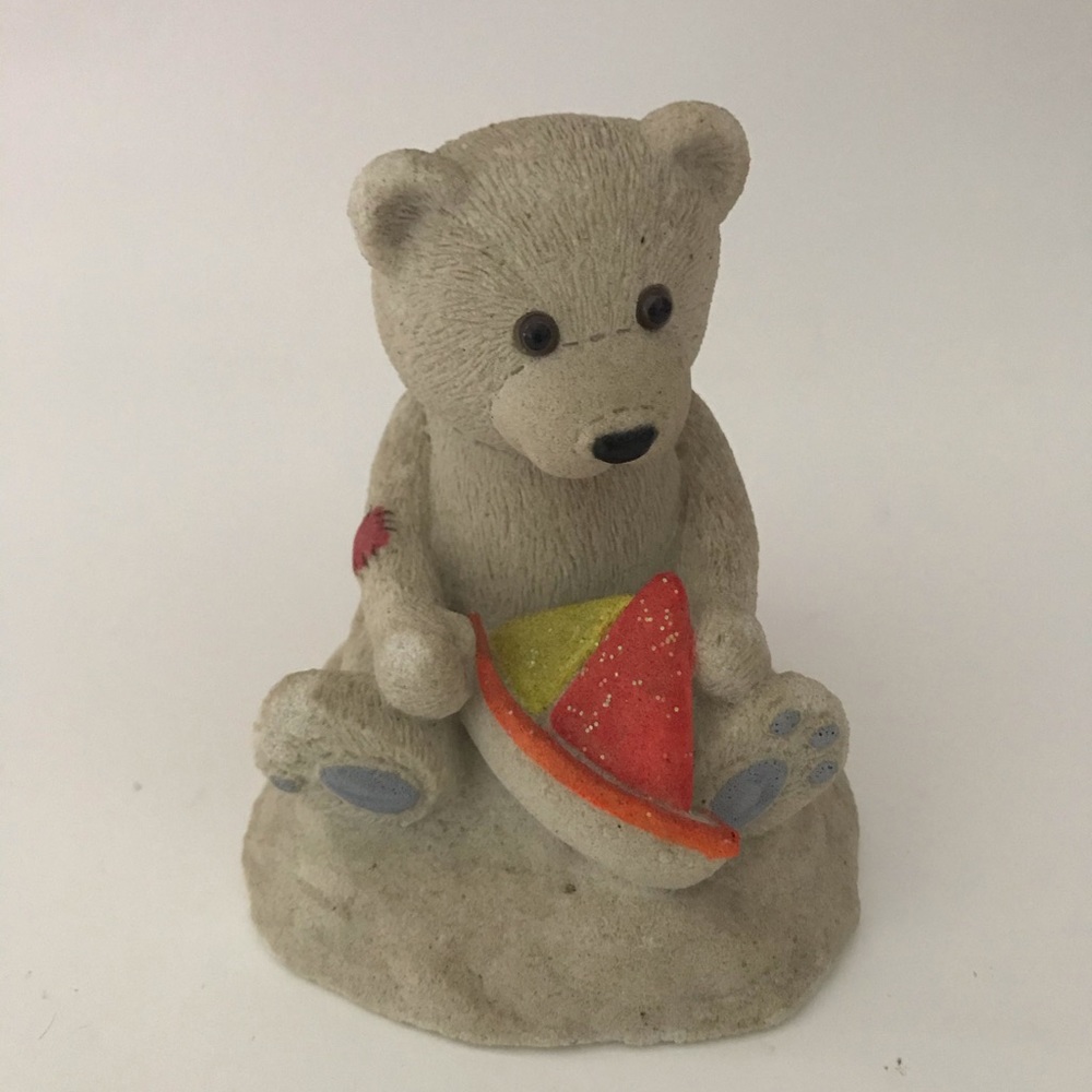 2001 A Mr Sandman Sand Sculpture Bear Figurine